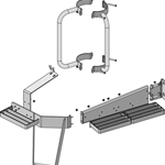 John Deere 8000R Series Window Step & Handrail